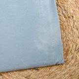 Velours ras Sally bleu givré