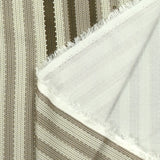 Viscose imprimée rayures tressées tons taupe