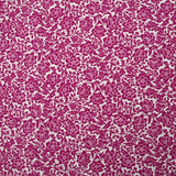 Viscose imprimée stretch fleurs orchidée fond blanc