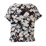 Patron Burda n°6243 : Tee-shirt – encolure ronde – forme carrée – ruchés