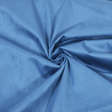 Tissu aspect daim double-face bleu denim