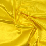 Satin Polyester uni jaune éclair