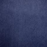 Velours polyester côtelé bleu marine