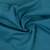Gabardine polycoton sergé bleu canard