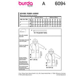 Patron Burda n°6094: Peignoir