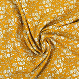 Coton liberty ® Capel jaune moutarde au mètre