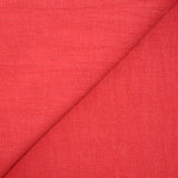 100% Lin lavé rouge