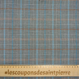 Blue and brown polyviscose black and white background