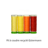Recycled sewing wire - yellow/orange/red colors - Gütermann