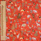 Coton liberty ® Christmas rouge au mètre
