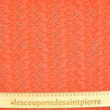 Broderie anglaise Amaterasu saumon