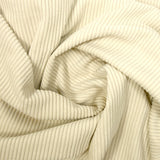 Beige ribbed polyester velvet