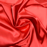 Satin Polyester uni rouge