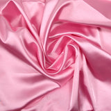Satin Polyester uni rose clair