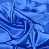 Satin Polyester uni bleu électrique