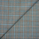 Blue and brown polyviscose black and white background