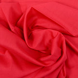 Voile de coton rouge framboise