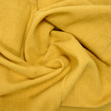 100% Lin lavé moutarde