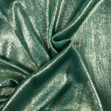 Crêpe irisé doré fond gazon