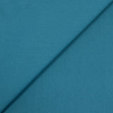 Gabardine polycoton sergé bleu canard