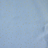 Double gaze ciel confettis doré