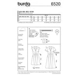 Burda boss n ° 6520: shirt style dress