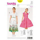 Burda boss n ° 6520: shirt style dress