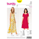 Burda boss n ° 6496: Cache-Coeur dress