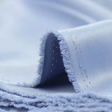 Crêpe satin polyester bleu barbeau