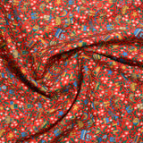 Cotton Liberty ® Bosque mágico rojo por metro