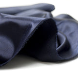 Satin Polyester uni bleu marine