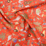 Coton liberty ® Christmas rouge au mètre