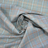 Blue and brown polyviscose black and white background