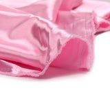 Rosa de satén de poliéster rosa claro