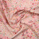 Cotton Liberty ® Adelajda's Wish ECRU y rosa por metro