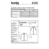 Patron Burda n°9290: Veste et manteau zippés enfant