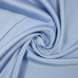 Crêpe satin polyester bleu barbeau