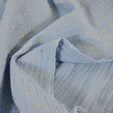 Double gaze ciel confettis doré