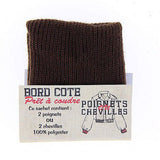 Costa borde 2 muñecas/tobillos - marrón