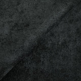 Velours polyester fines côtes noir