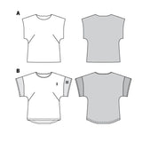 Burda boss n ° 6445: round neckline t-shirt