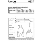 Burda boss n ° 9337: Children's overalls