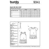 Burda boss n ° 9341: Children's T-shirt dress