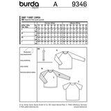 Burda boss n ° 9346: simple children's t-shirt