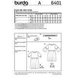 Burda boss n ° 6401: dark dress