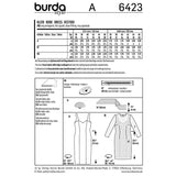 Burda boss n ° 6423: Robe dress