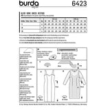 Burda boss n ° 6423: Robe dress