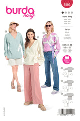 Patron Burda n°5892 : Veste