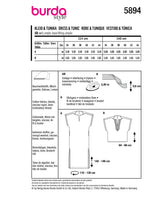 Burda boss n ° 5894: dress & tunic