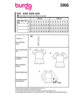 Burda boss n ° 5908: Blouse